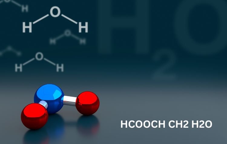 HCOOCH CH2 H2O molecular structure illustration