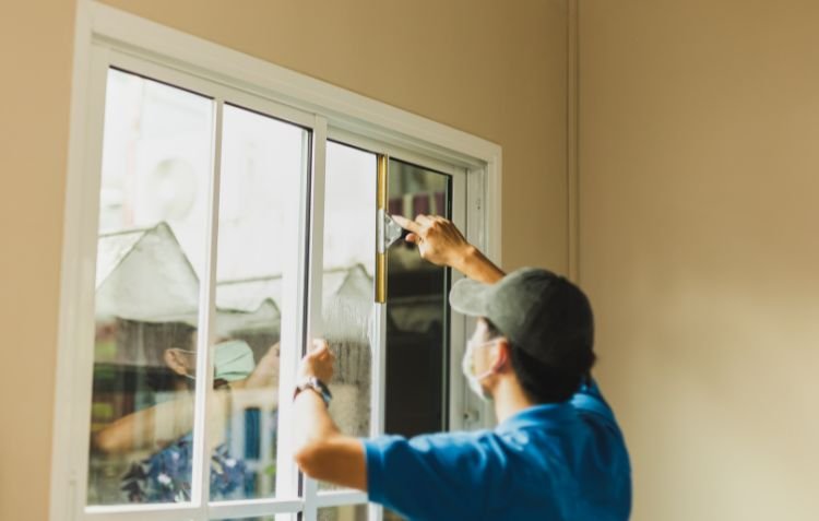 Professional installer applying tint—How Much to Tint Windows?